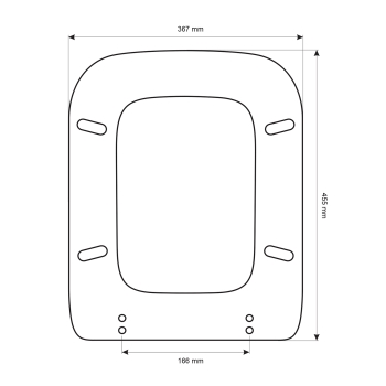 Kerasan WALDORF deska WC Soft Close biała/chrom 418801
