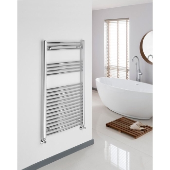 Aqualine ALYA grzejnik łazienkowy obły 600x1118mm 364W chrom 1110-10