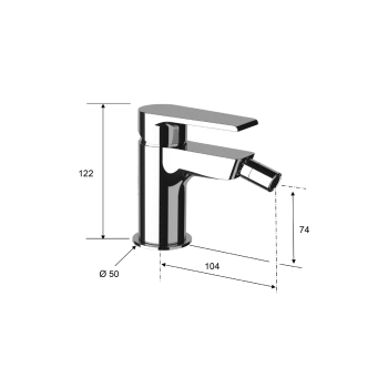 Sapho KAI bateria bidetowa chrom KA03