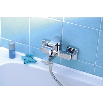 Aqualine FACTOR bateria wannowa ścienna chrom FC310