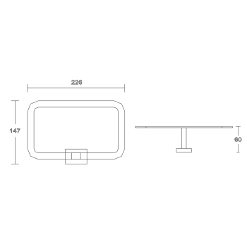Wieszak na ręczniki owalny Apollo chrom Aqualine