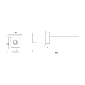 Szczotka wc wisząca Apollo chrom Aqualine