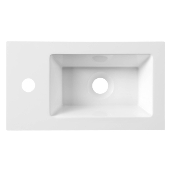 Aqualine Umywalka kompozytowa 40x22cm biała LM420