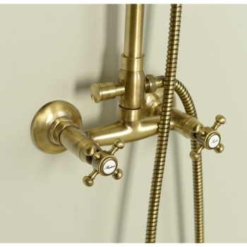 Sapho ANTEA zestaw prysznicowy z podłączeniem do baterii  brąz SET036