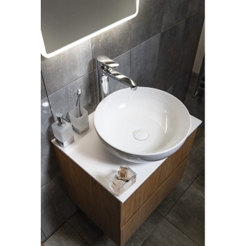 Sapho RONDANE umywalka ceramiczna nablatowa średnica 41x14 cm AR435