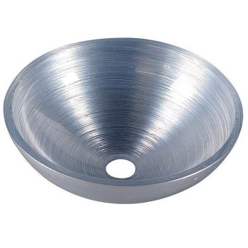 Sapho MURANO SILVER umywalka szklana okrągła 40x14cm srebrna AL5318-68