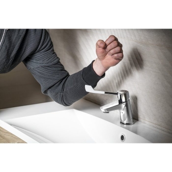 Sapho LEA bateria umywalkowa dla niepełnosprawnych  chrom LE002