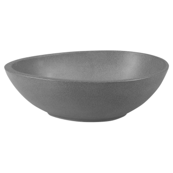 Sapho PUNC umywalka betonowa z korkiem 53x39 cm czarny granit BH7001