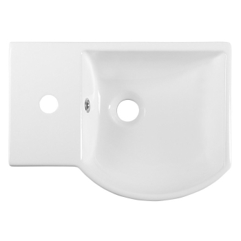 Sapho LITOS umywalka ceramiczna lewa 45x32 cm biała 4779