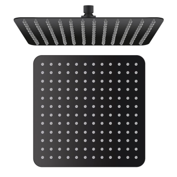 Sapho Deszczownia 300x300x60mm czarny mat/stal nierdzewna SL101