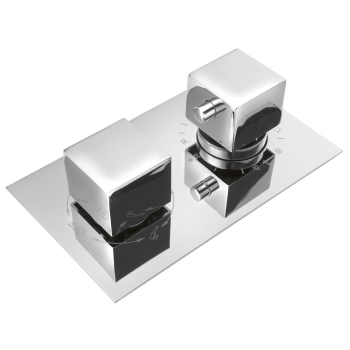 Sapho LATUS bateria prysznicowa podtynkowa termostatyczna 3 wyjścia box podtynkowy chrom 1102-63