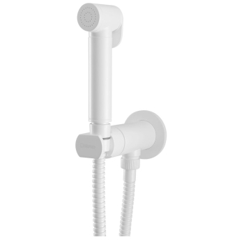 Sapho Bateria bidetowa podtynkowa ze słuchawką bidetową i wężem głowica progresywna biały mat DB714