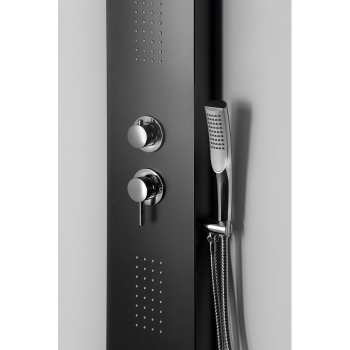 Sapho JACOB panel prysznicowy 200x1500mm czarny WN683