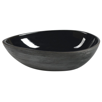 Sapho PRIORI  umywalka ceramiczna nablatowa51x38 cm czarna PI030