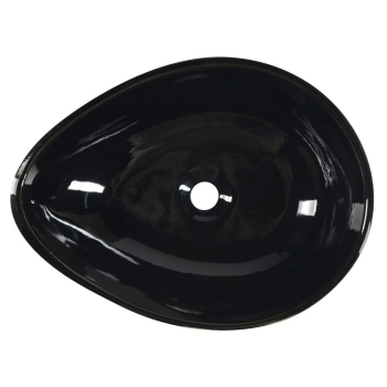 Sapho PRIORI  umywalka ceramiczna nablatowa51x38 cm czarna PI030