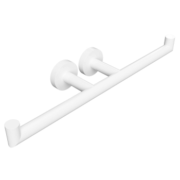 Sapho X-ROUND WHITE wieszak na papier toaletowy podwójny biały XW704