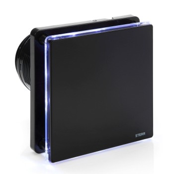 Sterr BFS100LT-MB Wentylator łazienkowy czarny mat  LED + timer